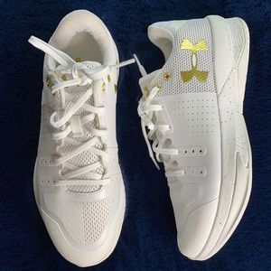 Under Armour Block City Sneakers, White, Sz 8.5